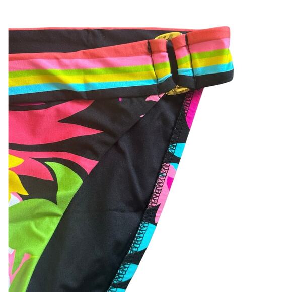 NWT! Trina Turk Tiki Bandeau Top & Shirred Ring Hipster Swim Bottom - Size 6 - Picture 14 of 16